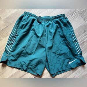 Nike Green dri-fit running shorts size Large